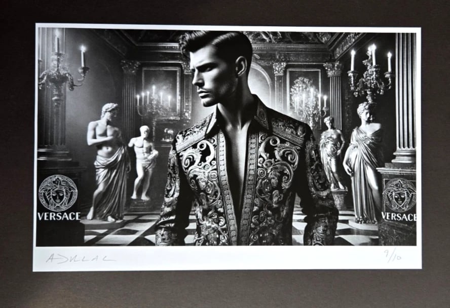 Hand-Signed Limited Edition 10 Giclée "Versace Couture" by Alexander Du Lac COA - 2