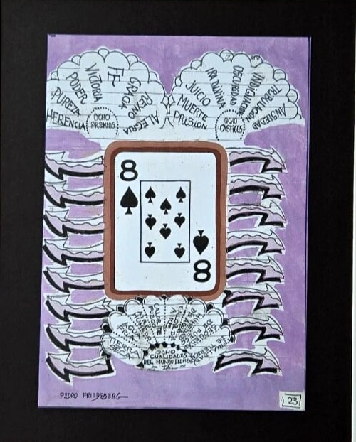 Pedro Friedeberg – “THE POWER OF 8 ” | Surrealist Symbolic Signed Print - 2