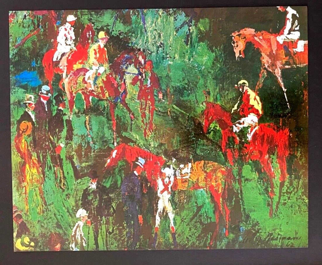 LEROY NEIMAN + KENTUCKY DERBY+ CIRCA 1970'S + SIGNED PRINT FRAMED - 2