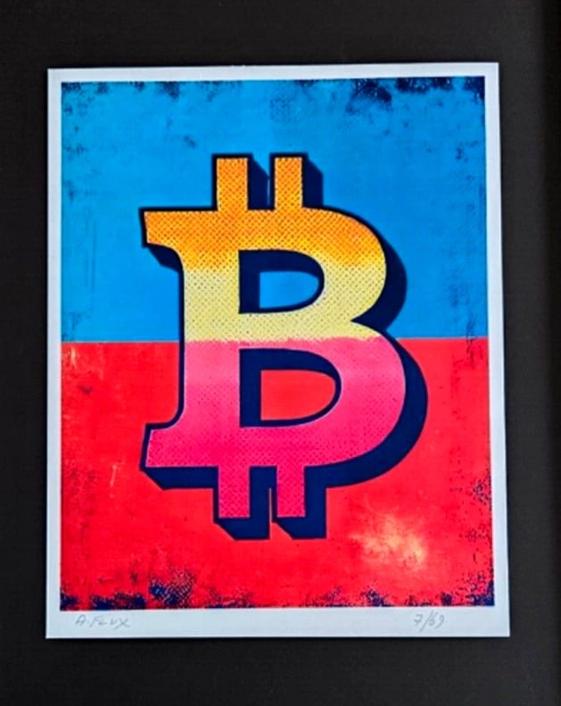 AIDAN FLUX | Hand Signed Original Print Framed Ltd. Ed. COA The New Money 1 - 3