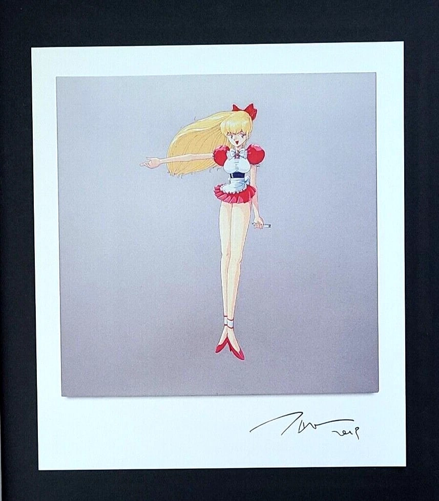 TAKASHI MURAKAMI + AWESOME SIGNED ART PRINT FROM JAPAN + WITH NEW FRAME 14x11in. - 2