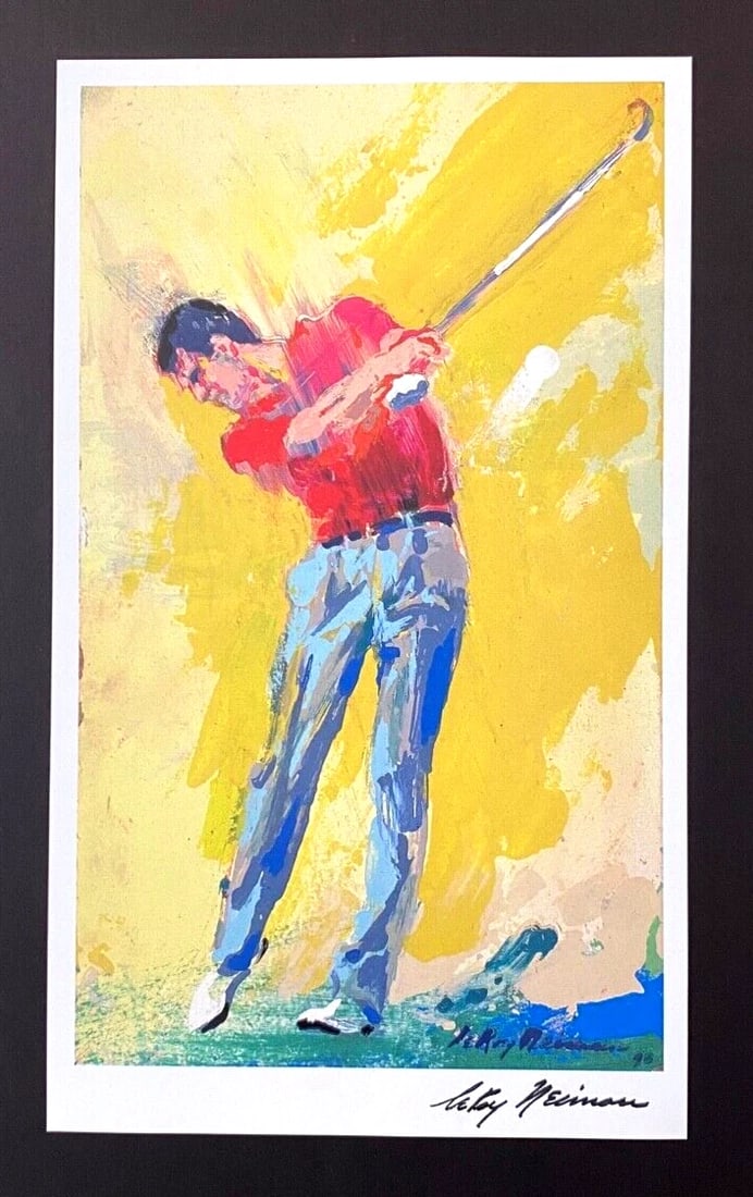 LEROY NEIMAN + JOSE MARIA OLAZABAL + CIRCA 1970'S + SIGNED PRINT FRAMED - 2