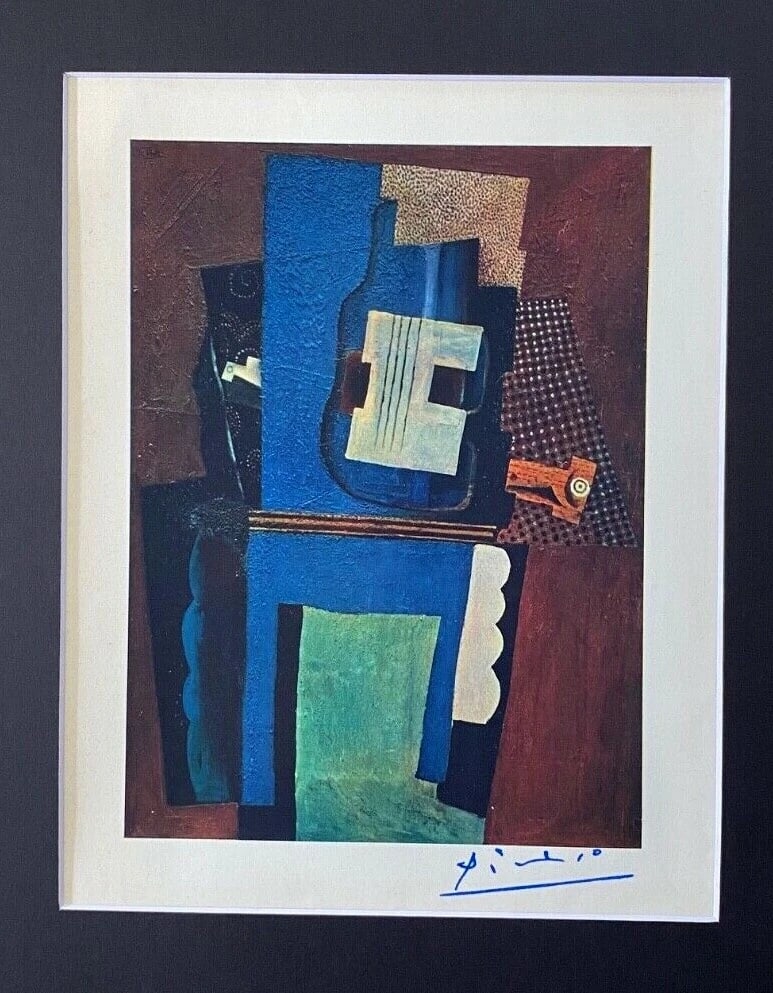 PABLO PICASSO 1948 BEAUTIFUL SIGNED PRINT MATTED 11 X 14 - 3