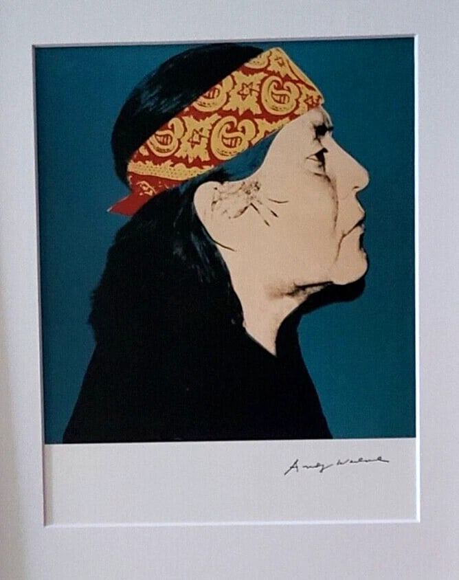 ANDY WARHOL + STUNNING 1980's SIGNED + R.C. GORMAN + PRINT MATTED & FRAMED - 2