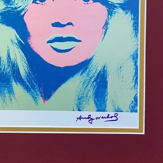 ANDY WARHOL 1984 SIGNED AWESOME BRIGITTE BARDOT PRINT MATTED TO 11X14 - 3