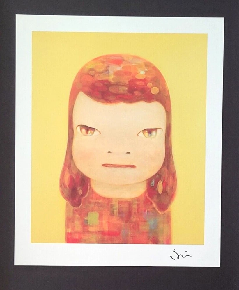 Yoshitomo Nara Signed Contemporary Print from Tokyo Framed Japan Pop Art - 2