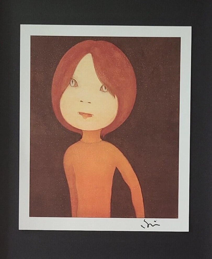 Yoshitomo Nara Signed Contemporary Print from Tokyo Framed Japan Pop Art - 2