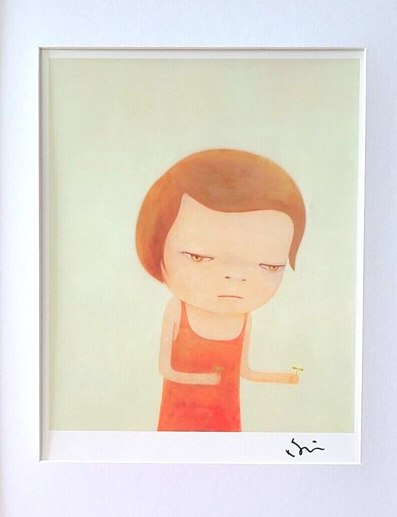 Yoshitomo Nara Signed Contemporary Print from Tokyo Framed Japan Pop Art - 2