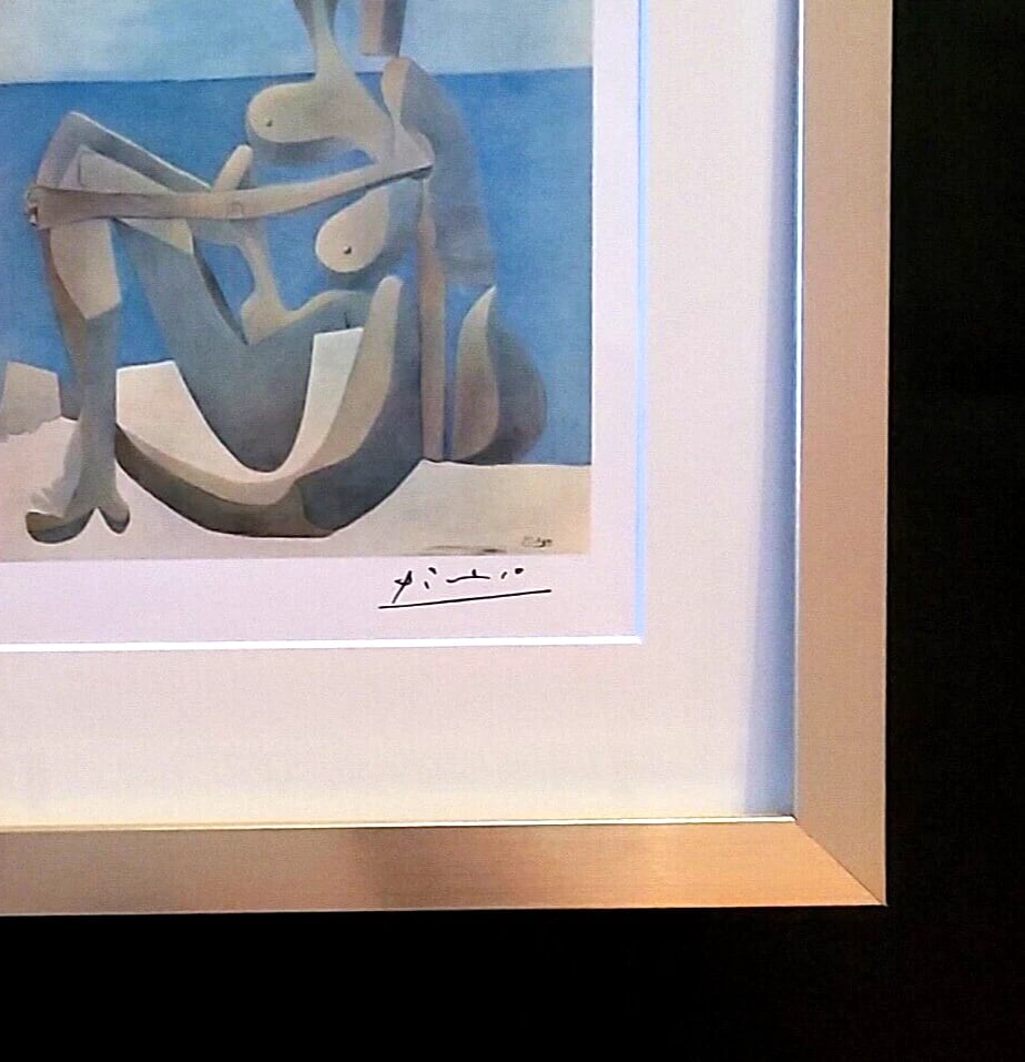 PABLO PICASSO BEAUTIFUL 1948 SIGNED SCARCE PRINT MATTED AND FRAMED - 2