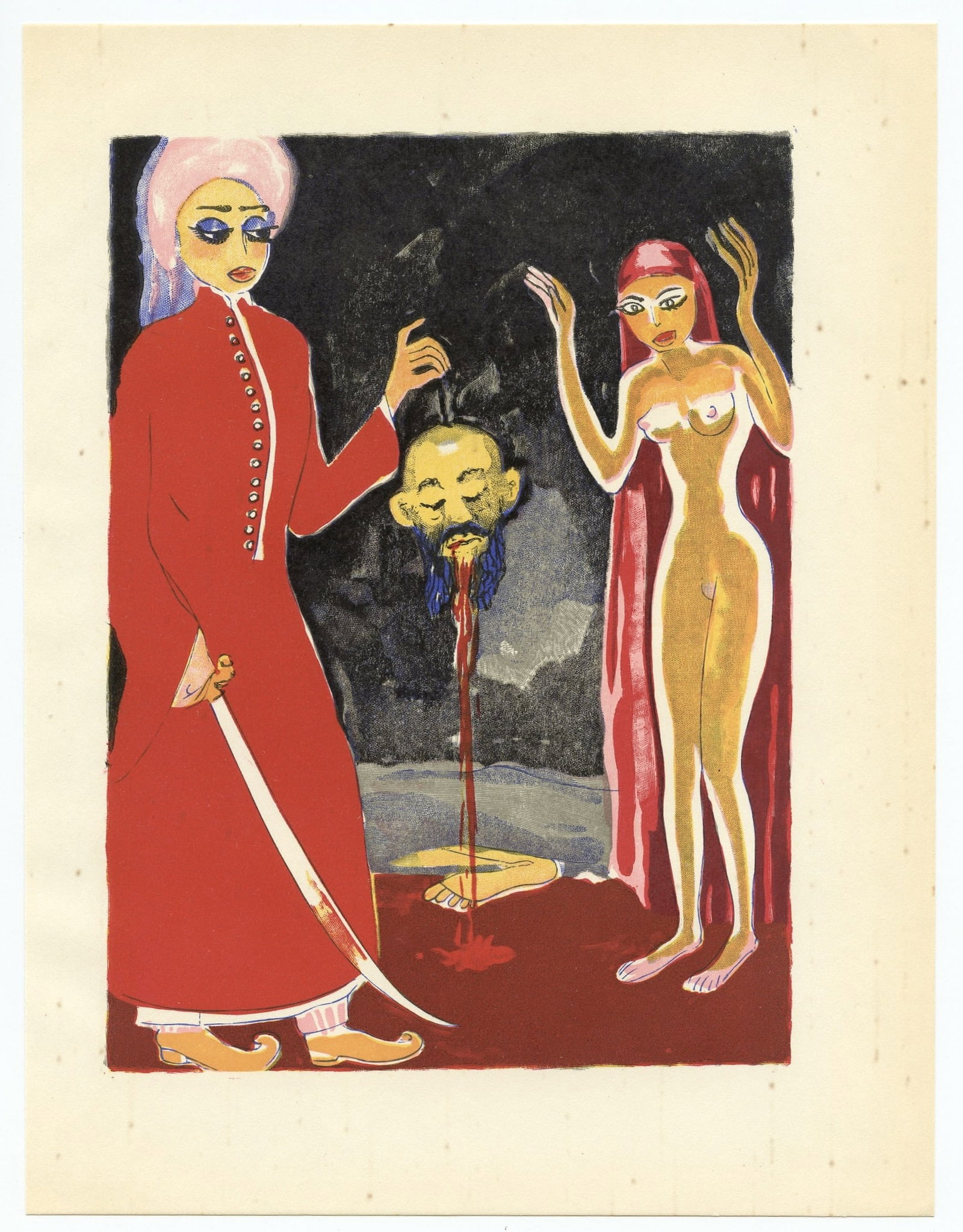 Kees van Dongen engraving for "Mille Nuits": Title: Kees van Dongen engraving for "Mille Nuits" Description: Medium: wood engraving (after the watercolor). Printed in Paris in 1955 at the atelier Coulouma for "Mille nuits et une nuit" (1001 Nigh