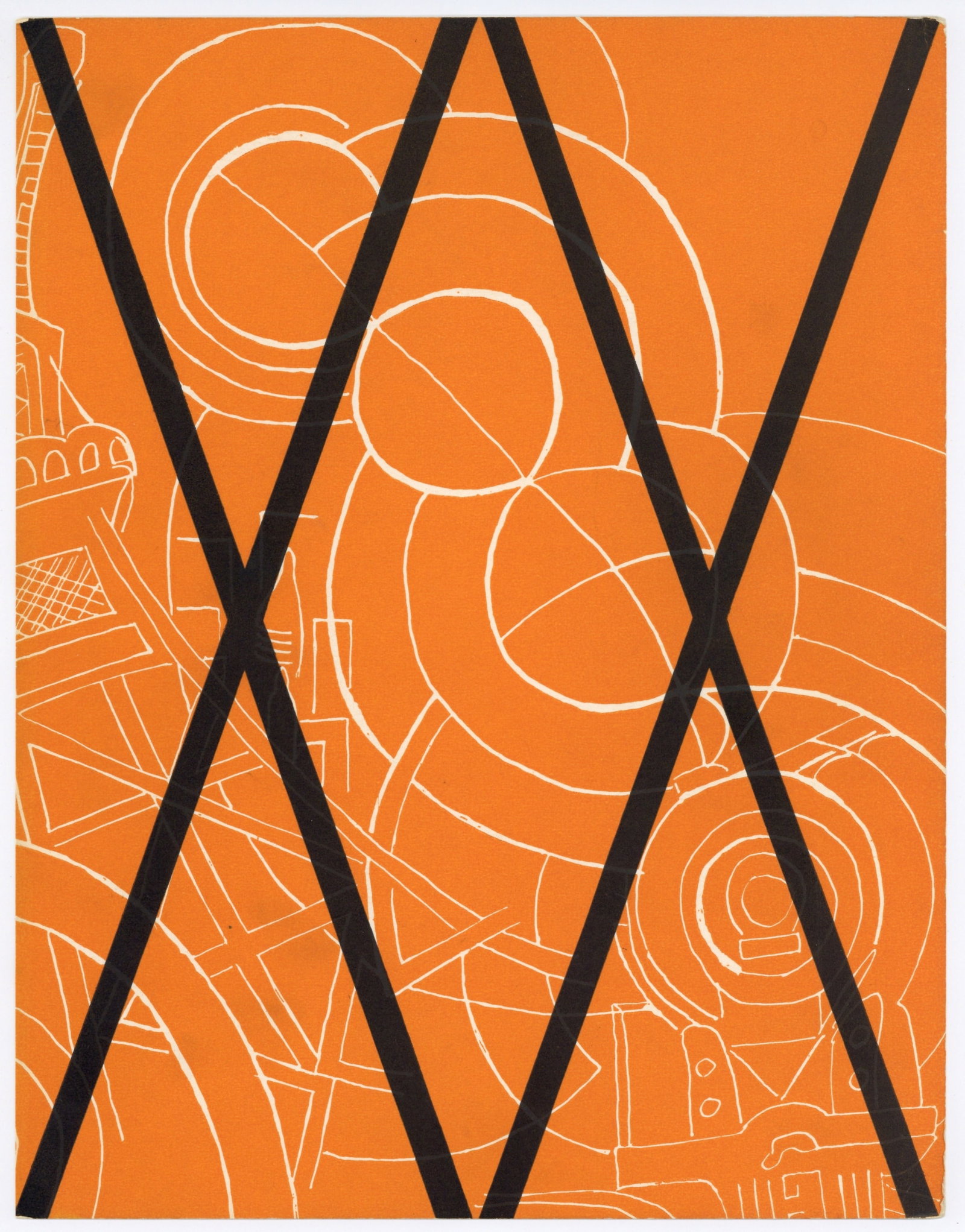 Robert Delaunay "Air, Fer, Eau": Title: Robert Delaunay "Air, Fer, Eau" Description: Medium: lithograph (after the drawing). Printed in 1957 as the front cover of XXe Siecle (issue number 9). Size: 12 3/8 x 9 1/2 inches (313 x 243