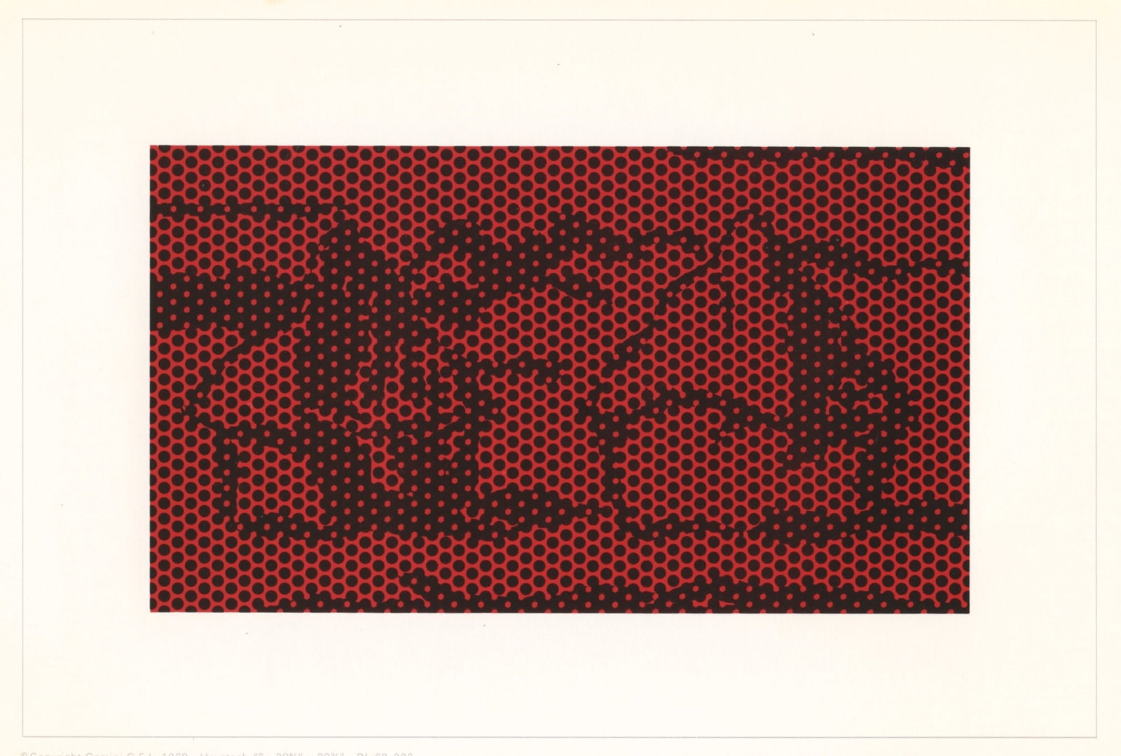 Roy Lichtenstein "Haystack #6" lithograph 1969: Title: Roy Lichtenstein "Haystack #6" lithograph 1969 Description: Medium: lithograph (after Lichtenstein). This smaller-size copy was printed in 1969 and issued by Gemini G.E.L. of Los Angeles (the s