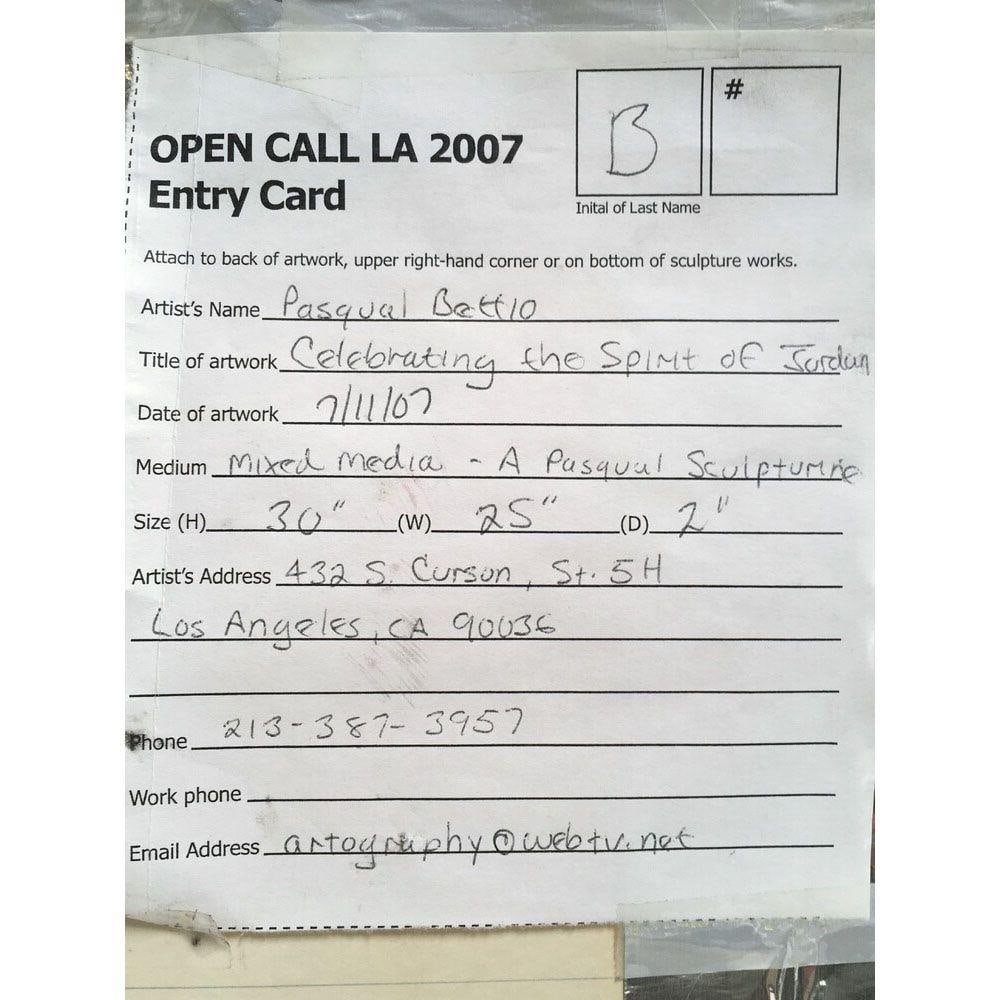 Celebrating the Spirit of Jordan mixed media Wall Sculpture by Pasqual Bettio - 16