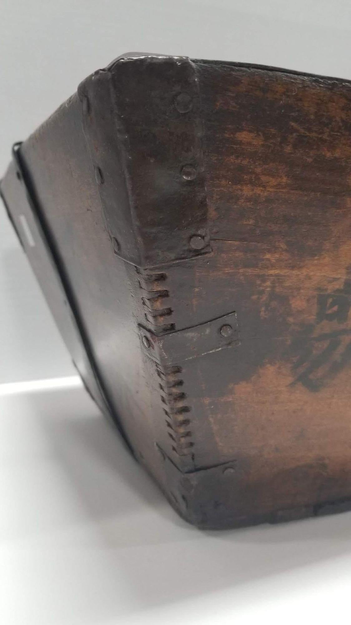19th Century Wood Rice Container - 19