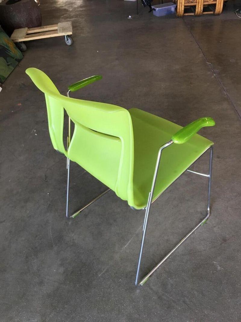 Green Stylex "Rhythm" Armchair by Sava Cvek, Pair - 6