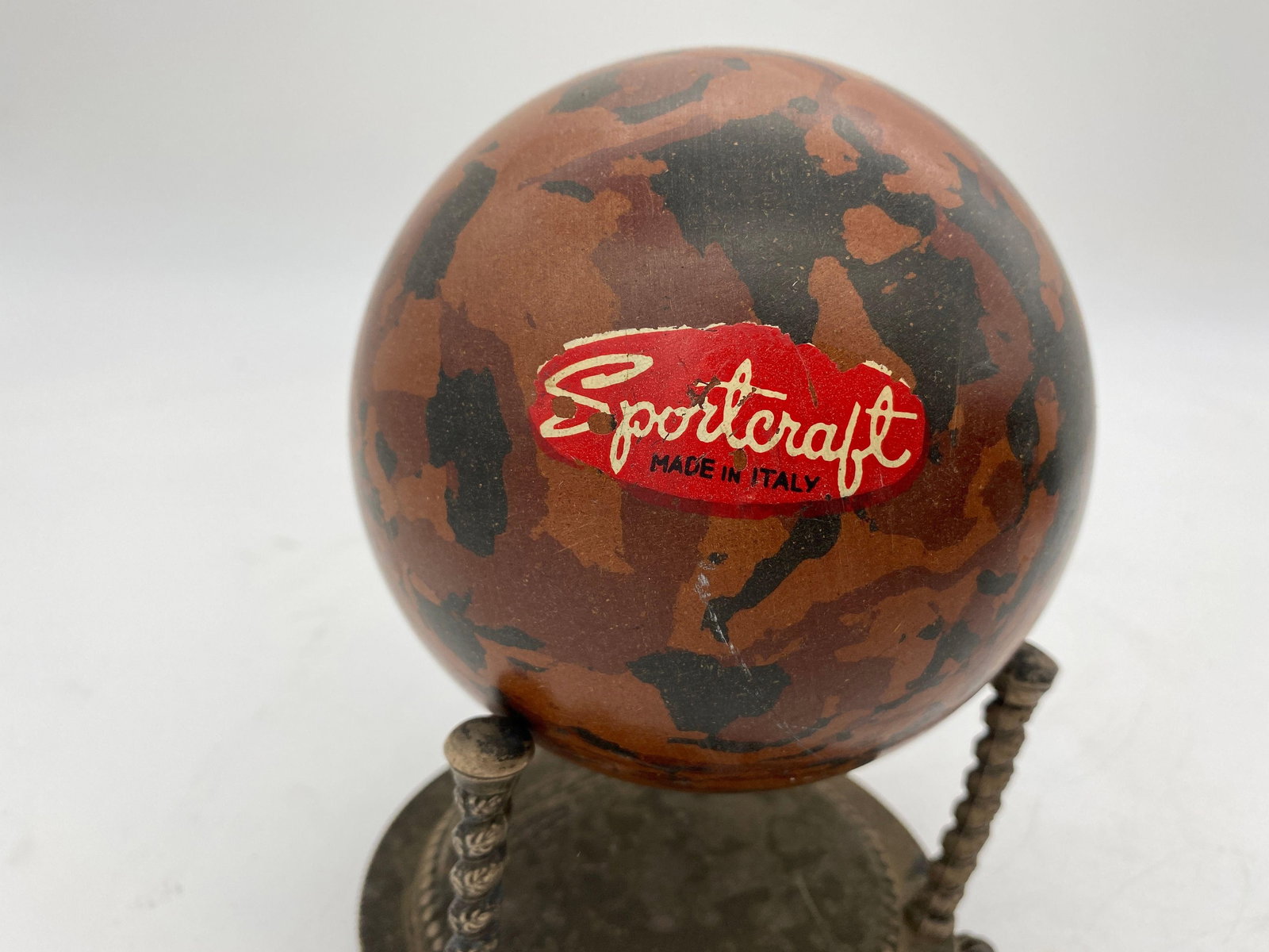 Vintage Marble, Brass, Resin, Glass Spheres with Stands Collection - 2