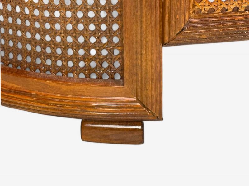 Traditional, Cane, Walnut, Barrel Back Armchair, USA, 1980s - 8