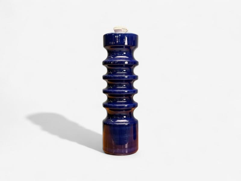 Mid-Century Modern, Blue Ceramic, Table Lamps, United States, 1960s - 3