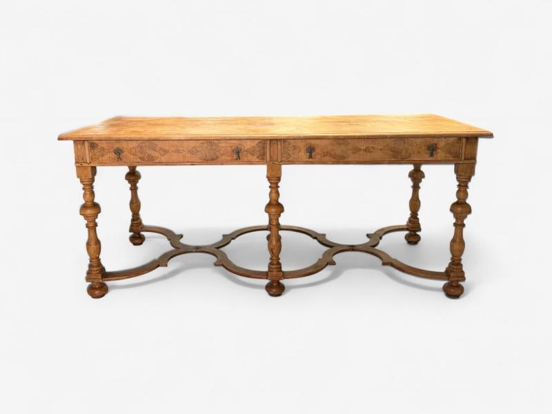 Gustavian, Bleached Wood, Barley Twist Table, Europe, 18th/19th c. - 2