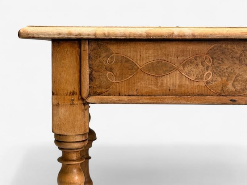 Gustavian, Bleached Wood, Barley Twist Table, Europe, 18th/19th c. - 7