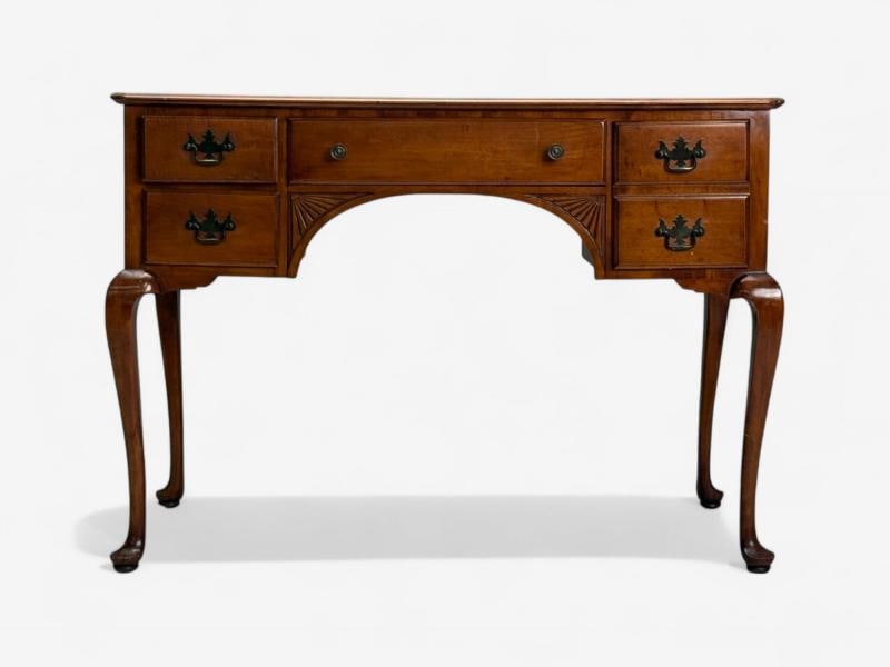 Queen Anne, Mahogany, Brass, Writing Desk, England, 1900s - 4