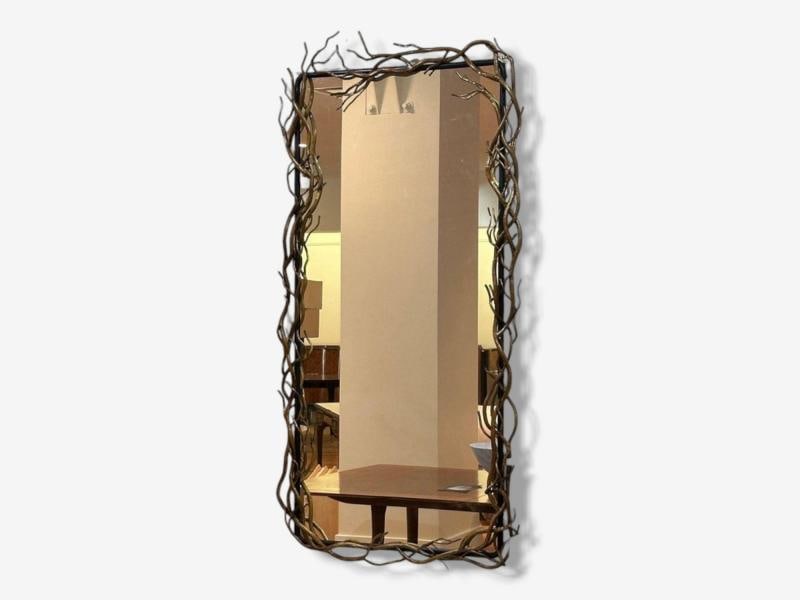 Brutalist Modern, Metal, Gilt Iron, Monumental Wall Mirrors, 21st C. - 3