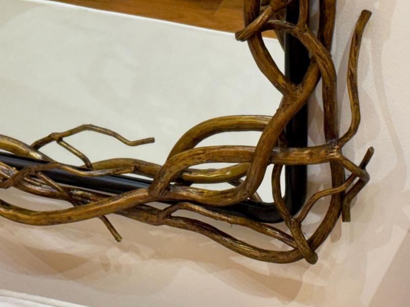 Brutalist Modern, Metal, Gilt Iron, Monumental Wall Mirrors, 21st C. - 7