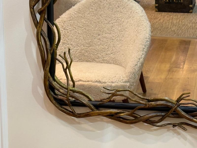 Brutalist Modern, Metal, Gilt Iron, Monumental Wall Mirrors, 21st C. - 8