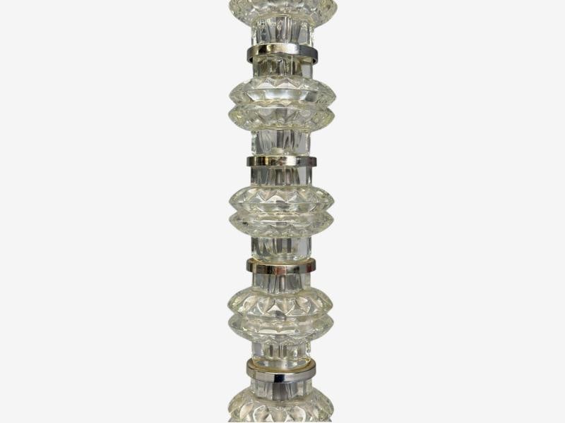 Carl Fagerlund, Swedish Modern, Glass, Nickel, Floor Lamp, Sweden, 1970s - 3