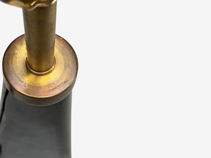 Nils Landberg, Swedish Modern, Blue Glass, Table Lamp, Sweden, 1960s - 6