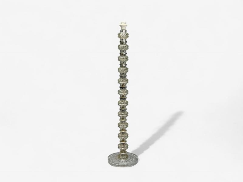 Carl Fagerlund, Swedish Modern, Glass, Nickel, Floor Lamp, Sweden, 1970s - 5