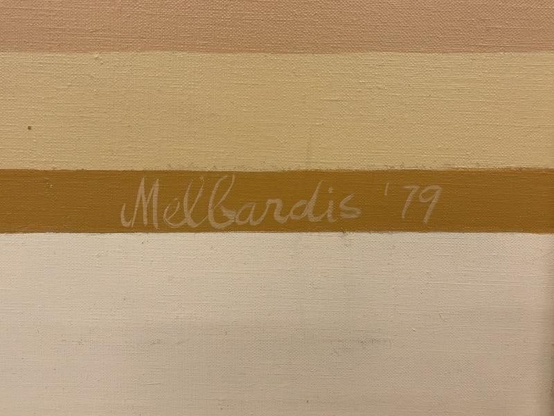 Pair of Mid-Century Framed Oil on Canvas, 'Tea Time' Signed Melbardis, 1979 - 8