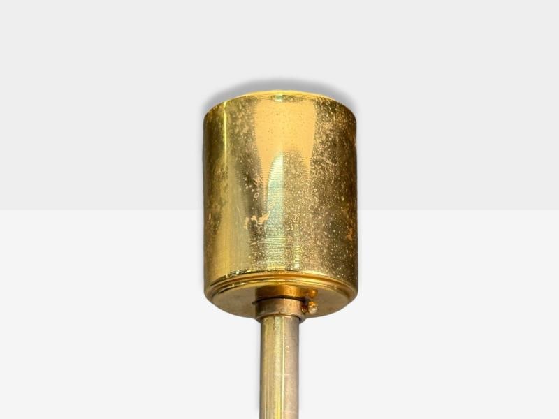 Palwa, Teardrop Glass, Brass, Tiered Chandelier, Germany, 1960s - 8