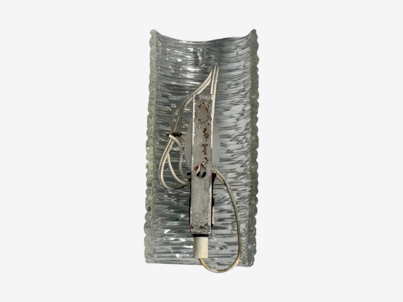 Carl Fagerlund, Textured Glass, Brass, Wall Lights, Sweden, 1960s - 8