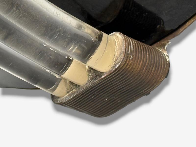 Italian Modern, Black Murano Glass, Brass, Large Sconces, Italy, 1930s - 6