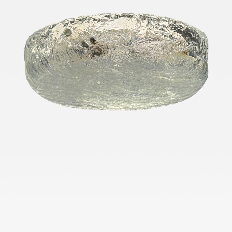 Carl Fagerlund, Textured Glass, Nickel, Flush Mount Fixture, Sweden, 1950s: Title: Carl Fagerlund, Textured Glass, Nickel, Flush Mount Fixture, Sweden, 1950s Description: Carl Fagerlund, Swedish Mid-Century Modern, Textured Glass, Nickel, Flush Mount Fixture, Sweden, 1950s A