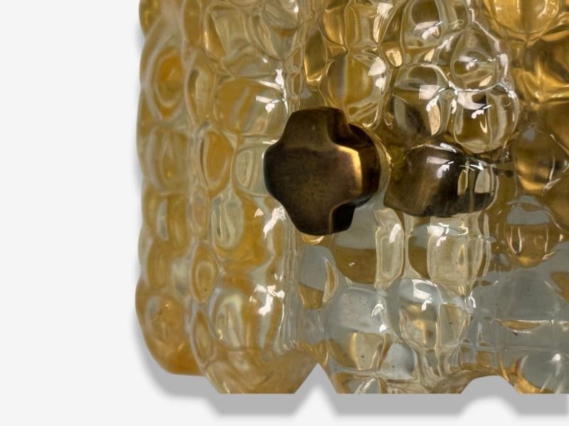 Orrefors, Swedish Modern, Brass, Glass, Wall Light, Sweden, 1960s - 7