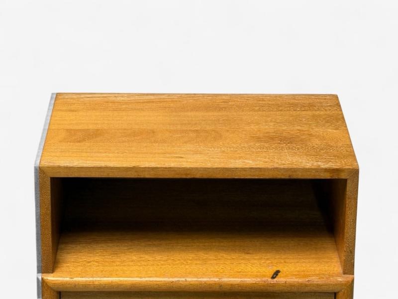 John Keal, Bleached Mahogany, Open Nightstands, USA, 1960s - 10