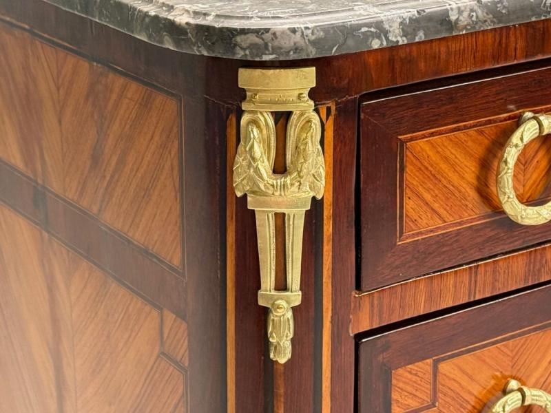 Louis XVI Style, Mahogany, Marble, Bronze, Commode, France, 19th C. - 7