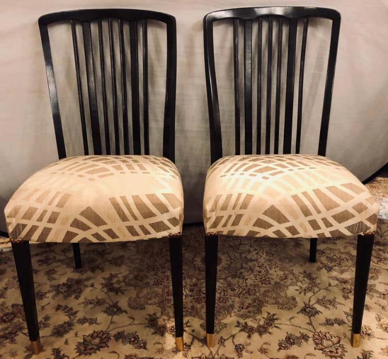 Georg Kofoed Style Mid-Century Modern Ebony Dining or Side Chairs Set of 24 - 2