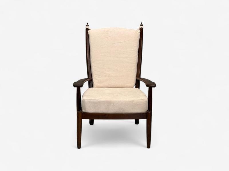 Dutch Modern, Oak, Fabric, Armchair, Netherlands, 1960s - 3