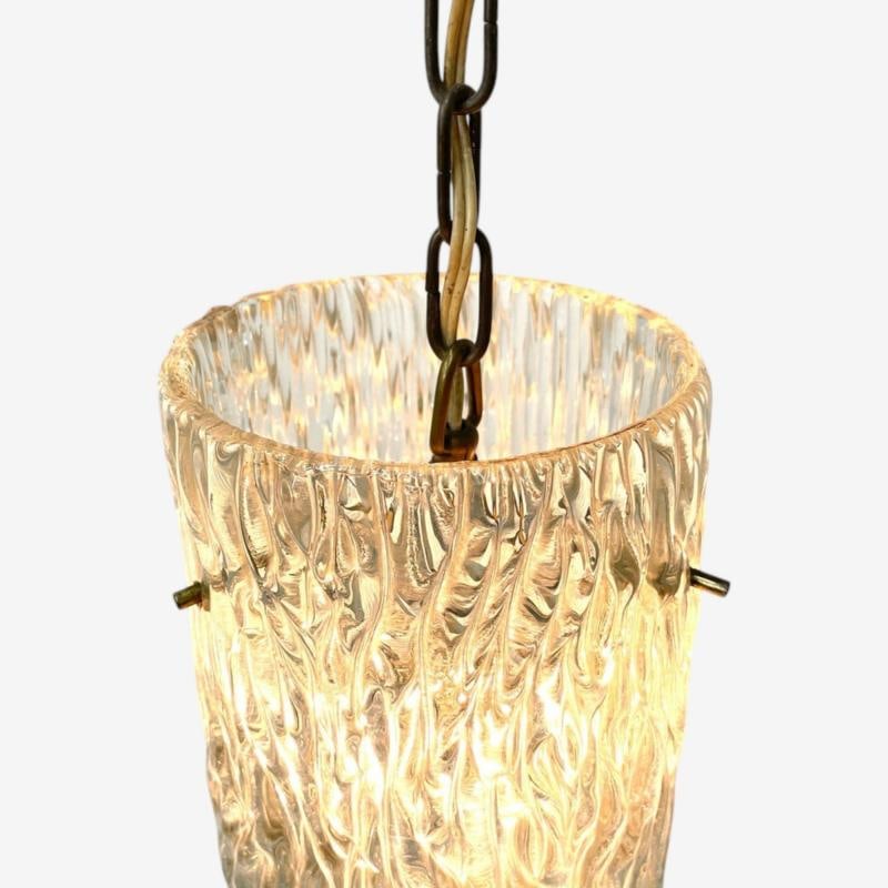 Carl Fagerlund, Swedish Modern, Textured Glass, Pendant Light, Sweden, 1940s - 8