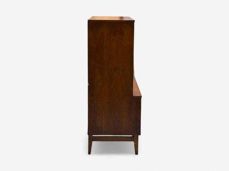 Broyhill Brasilia, Mid-Century Modern, Walnut, Brass, Highboy, USA, 1960s - 9