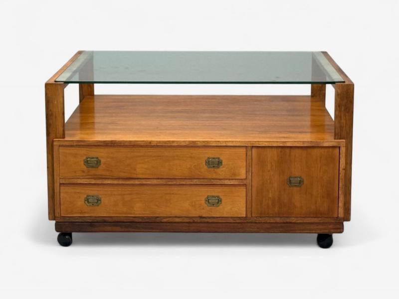 Henning Korch, Danish Modern, Rosewood, Rolling Coffee Table, Denmark, 1960s - 9