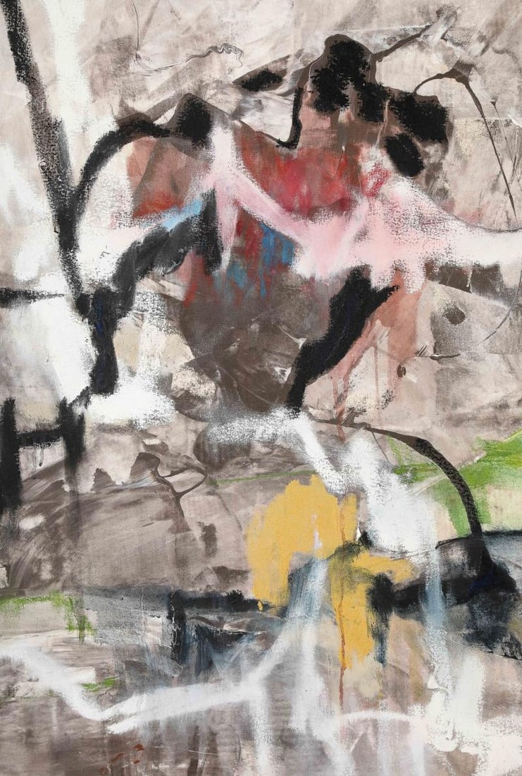 Kathi Robinson, Contemporary, Acrylic, Oil, Large Abstract Painting, USA, 21st c - 5