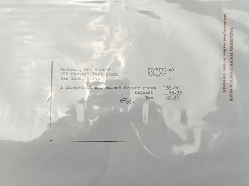 George Nakashima, Mid-Century Modern, Sap Walnut, Rare Nightstand, USA, 1957 - 8