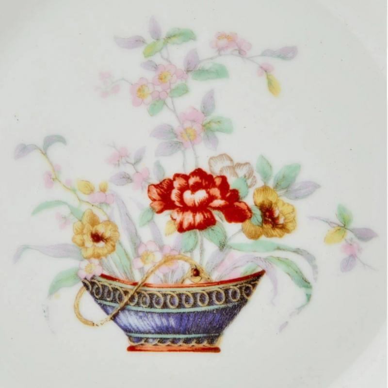 Limoges, Porcelain, Floral Design, Twelve Haviland Dinner Plates, Paris, 20th C. - 3