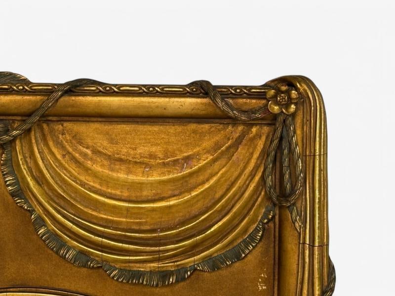 Adam Style, Giltwood, Drapery Motif, Over the Mantle Wall Mirror, Italy, 1920s - 11