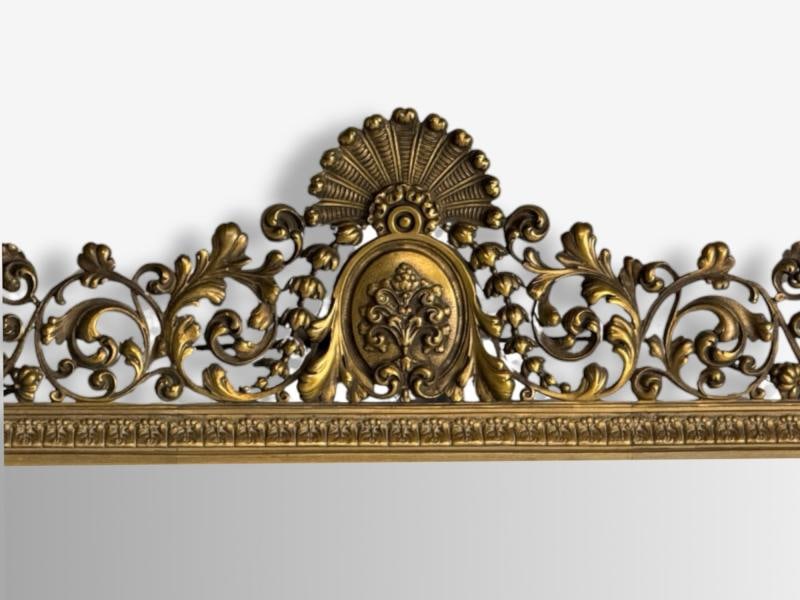 Rococo Style, Patinated Bronze, Large Ornate Wall Mirror, France, 1930s - 4