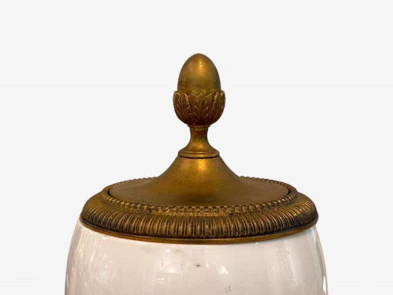 Sevres Style, Porcelain, Bronze, Urn with Allegory Scene of Nude Woman, 1930s - 9